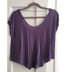 Free People Crop T-shirt with Twist Back